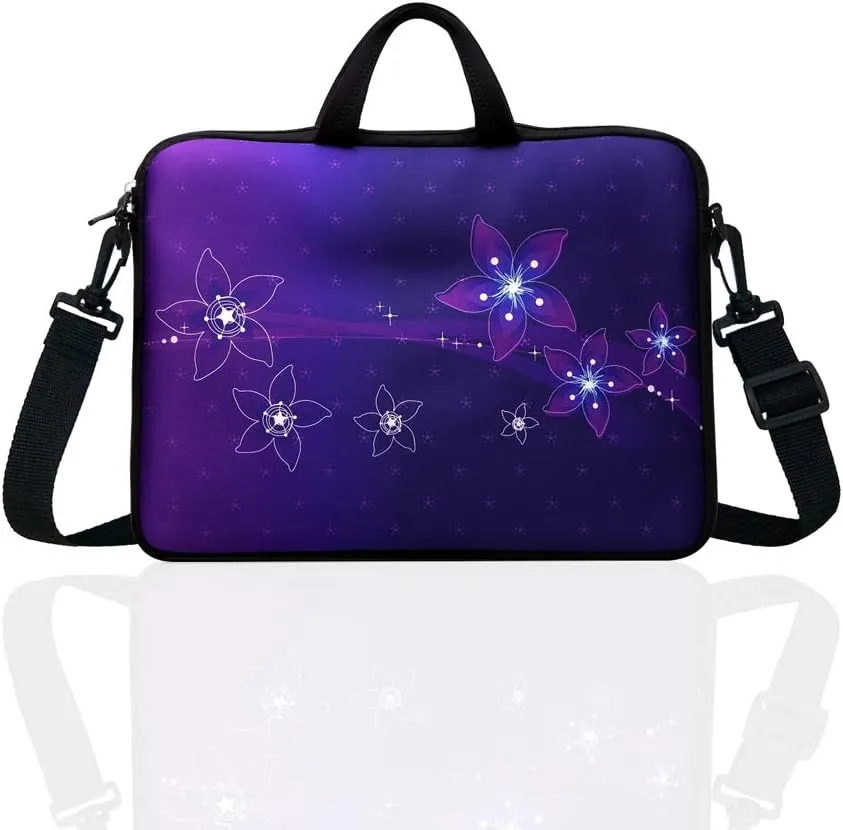 10-Inch Neoprene Laptop Tablet Shoulder Messenger Bag Case Sleeve for 9.7 10 10.1 10.5" Inch Netbook/Ipad Pro/Air (Star)