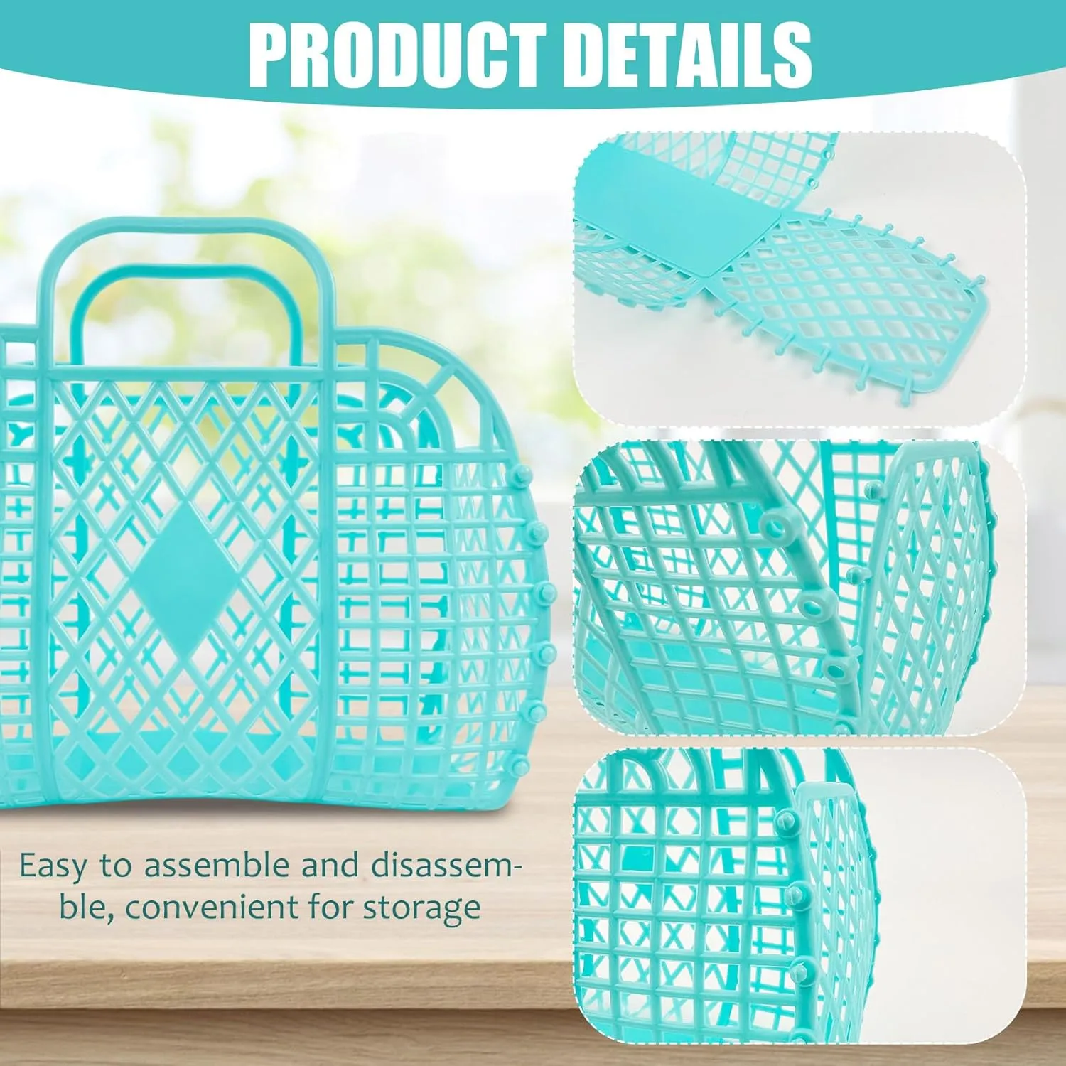 10 PCS Jelly Purse Jelly Basket Beach Bags, Reusable Plastic Jelly Beach Bag Beach Tote Gift Basket