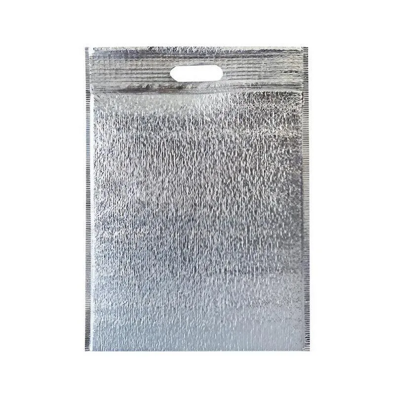 100Pcs Aluminum Foil Insulated Food Storage Bags for Thermal Cooling
