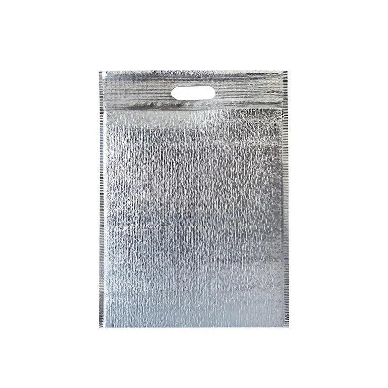 100Pcs Aluminum Foil Insulated Food Storage Bags for Thermal Cooling
