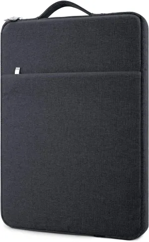 13 Inch laptop Sleeve Case Carrying Bag Compatible with 13 inch MacBook Air M4 M3 M2 M1/ Pro 13 M3 M2 M1, Waterproof Chromebook Cover Computer Zipper Pouch with Handle Pocket, Black