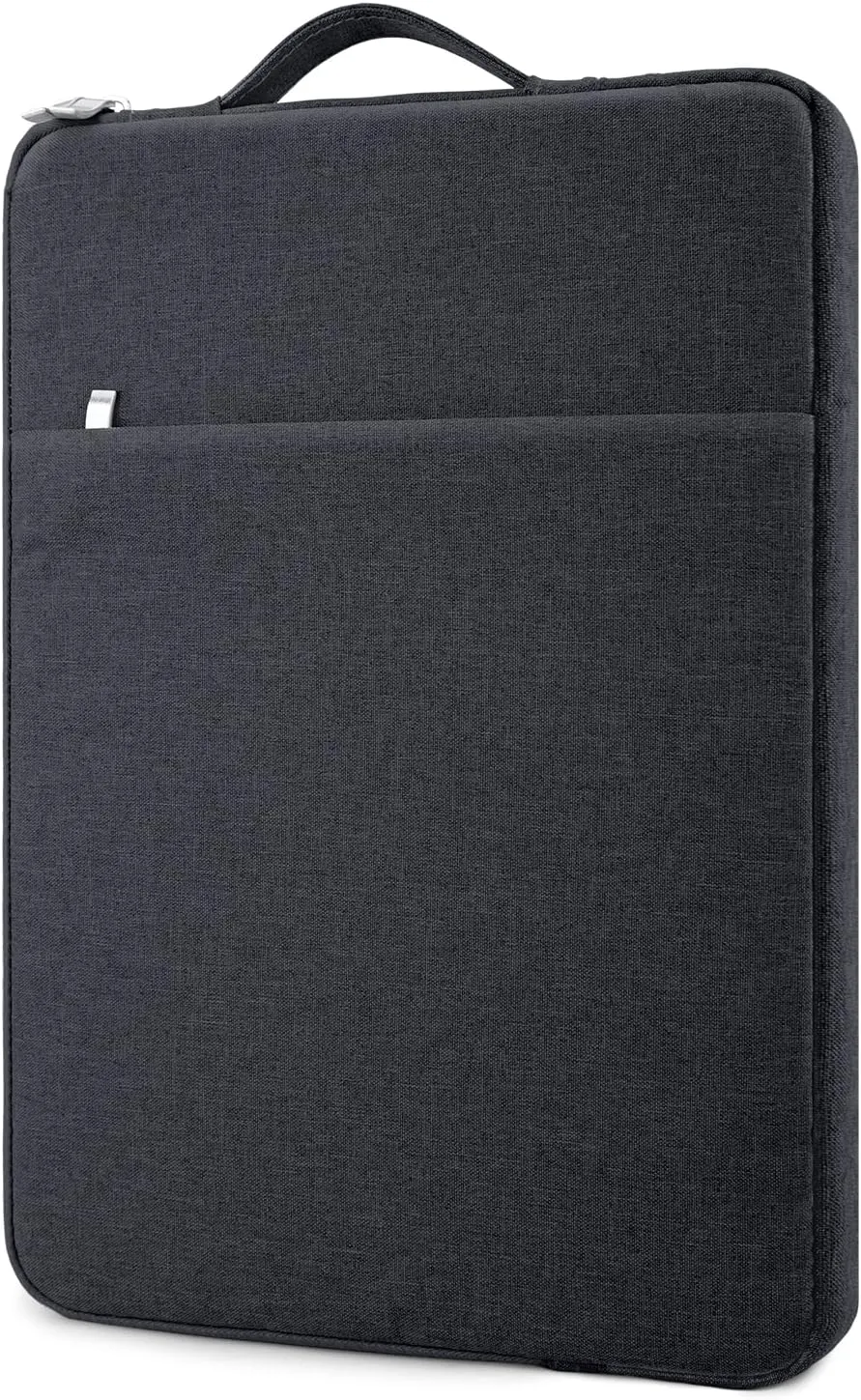13 Inch laptop Sleeve Case Carrying Bag Compatible with 13 inch MacBook Air M4 M3 M2 M1/ Pro 13 M3 M2 M1, Waterproof Chromebook Cover Computer Zipper Pouch with Handle Pocket, Black