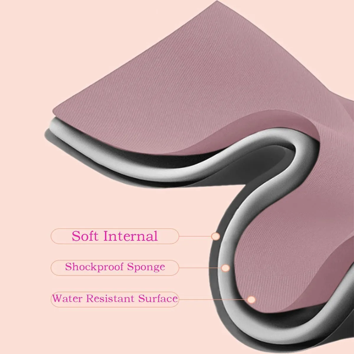14 15 Inch Laptop Sleeve Case, Waterproof Computer Bag Cover Compatible with Lenovo Acer HP ASUS Chromebook 14, Dell XPS 15/Inspiron 14, HP Stream 14", ASUS Zenbook Vivobook 14" Laptop, Pink