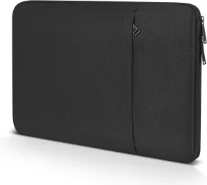 14 Inch Laptop Sleeve Case for DELL XPS 15 / Inspiron 14, HP Pavilion 14/Chromebook 14/Steam 14, Lenovo ideapad 14, ASUS Vivobook 14, Water Resistant Computer Sleeve 14 Inch Laptop Bag -Black