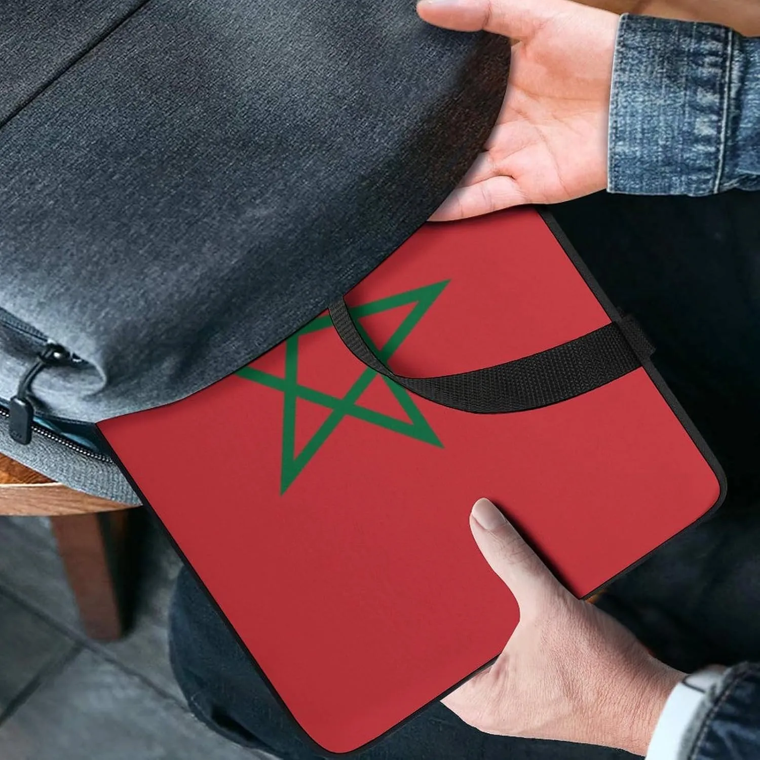 15-15.6 Inch Abkhazia Flag Laptop Sleeve Case, Durable Computer Bag with Handle