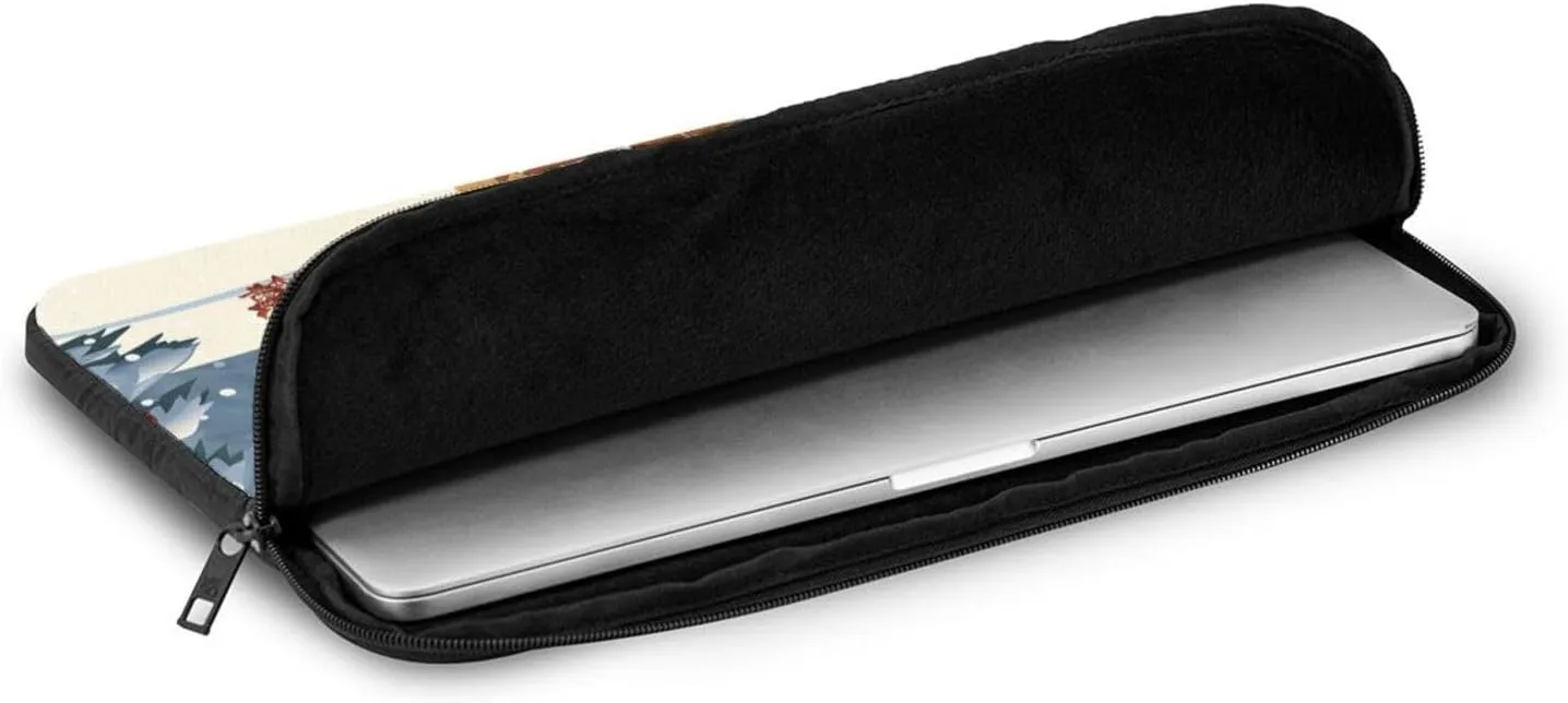 15 Inch Laptop Sleeve Bag Waterproof Shockproof Laptop Case Bag Christmas Deer Computer Skin Bags Lightweight Tablet Carrying Case