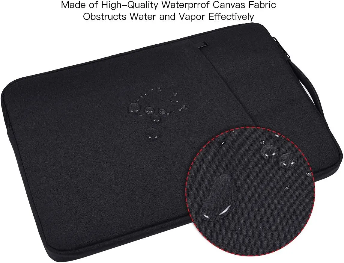 15.6 Inch Laptop Sleeve Case for Acer Nitro 5/ Aspire 5/Predator Helios 300/Chromebook 15, Lenovo Yoga 7i 16 Inch, Dell Inspiron 15 5000/Asus Chromebook/HP Pavilion Carrying Bag(Black)