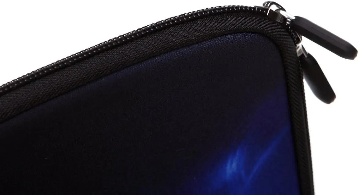 15.6-Inch Neoprene Laptop Sleeve Case with Hidden Handle for 14 14.1 15 15.6" Inch Men Women Acer/Asus/Dell/Lenovo/Thinkpad/Toshiba (15-15.6 Inch, Blue Dragon)