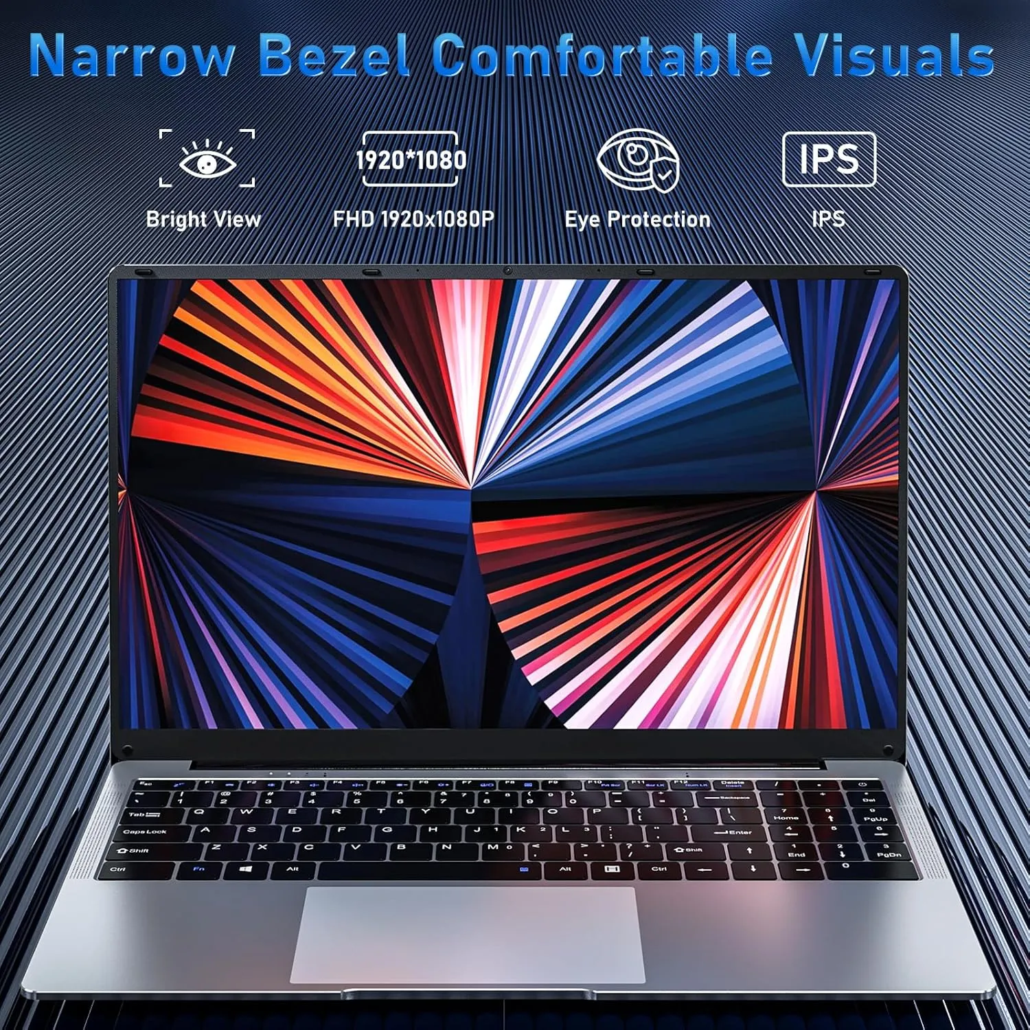 15.6'' Laptop Computer, N4000 Processor Laptops with 8GB RAM, 256GB SSD,15.6 inch FHD 1920 * 1080 Display, WIFI5, BT4.2, Windows 11 Pro