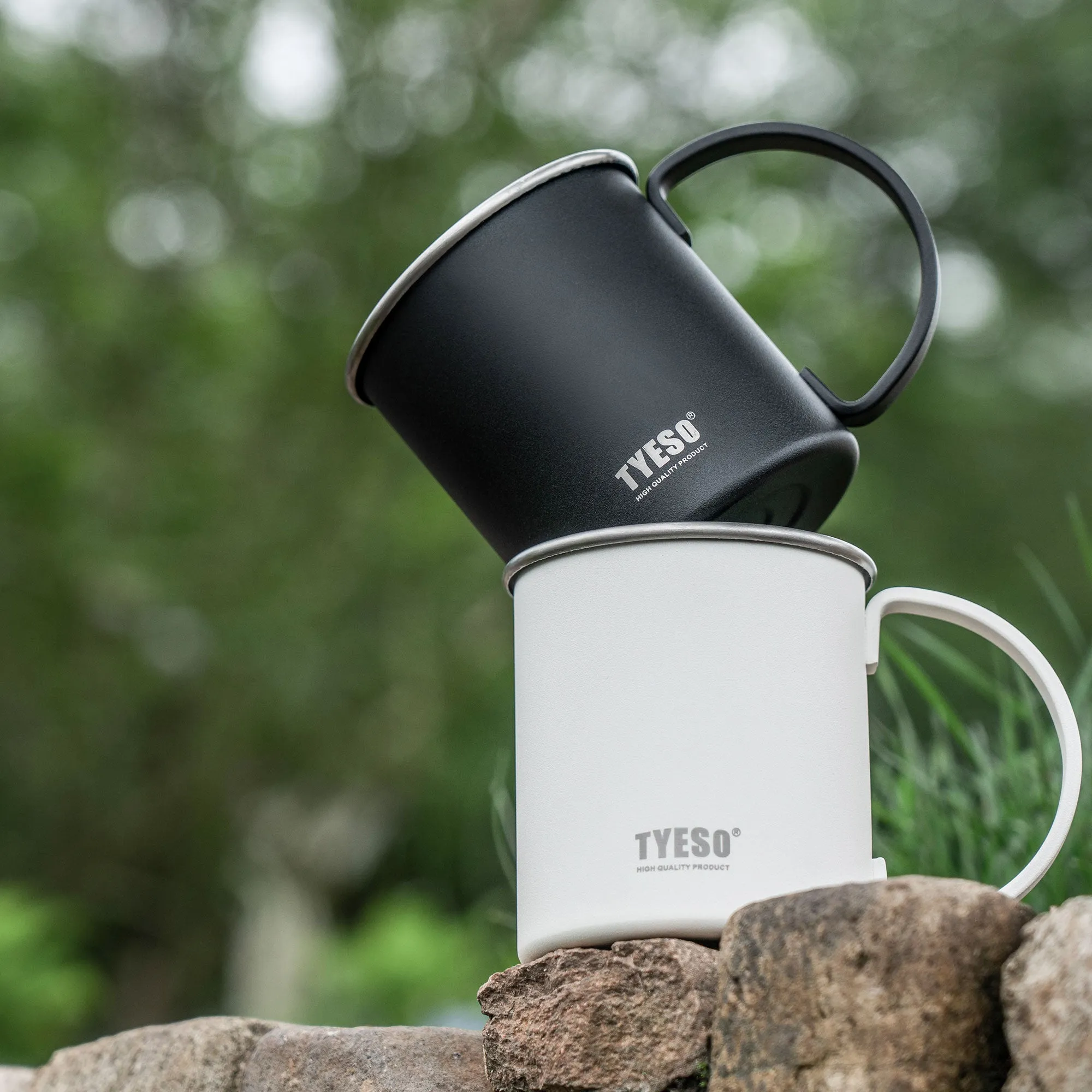 16oz（473ml）- TYESO SipMate Stainless Steel Coffee Mug with Ergonomic Handle 11#