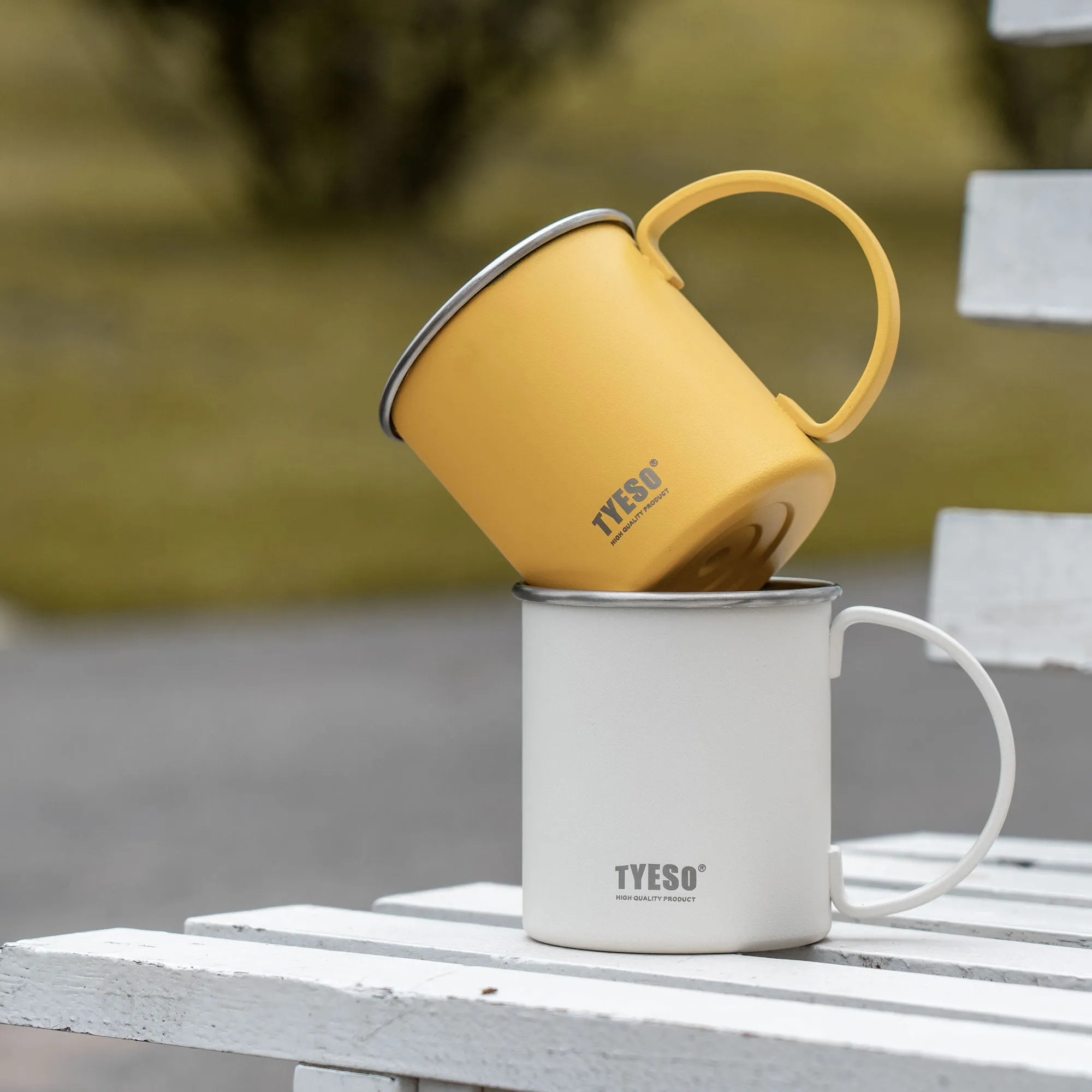 16oz（473ml）- TYESO SipMate Stainless Steel Coffee Mug with Ergonomic Handle 11#
