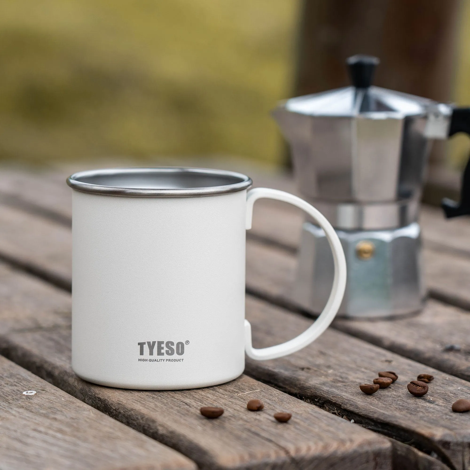 16oz（473ml）- TYESO SipMate Stainless Steel Coffee Mug with Ergonomic Handle 11#