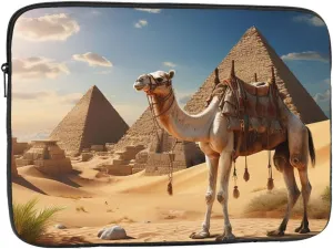 17 Inch Laptop Sleeve Bag Waterproof Shockproof Laptop Case Bag Camel Desert Computer Skin Bags Lightweight Tablet Carrying Case