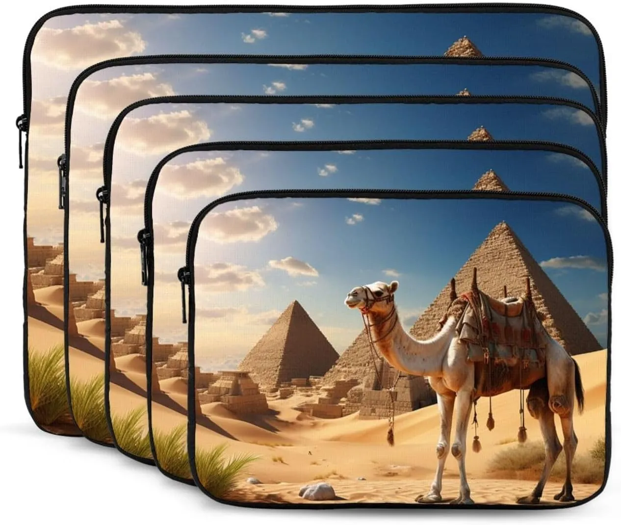 17 Inch Laptop Sleeve Bag Waterproof Shockproof Laptop Case Bag Camel Desert Computer Skin Bags Lightweight Tablet Carrying Case