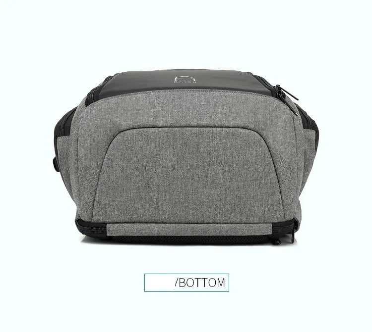 17 inches Laptop Anti-theft Backpack Water Repellent Multifunct Rucksack with USB Charging