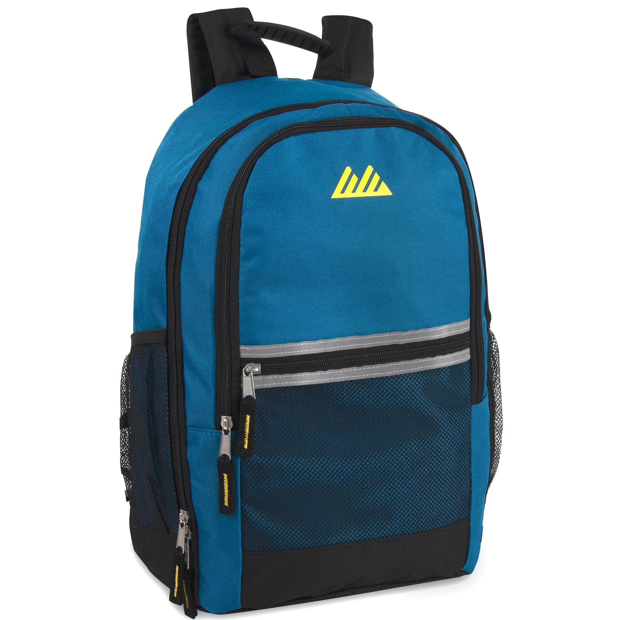 18 Inch Multi-Pocket Reflective Backpack -  5 Dark Colors