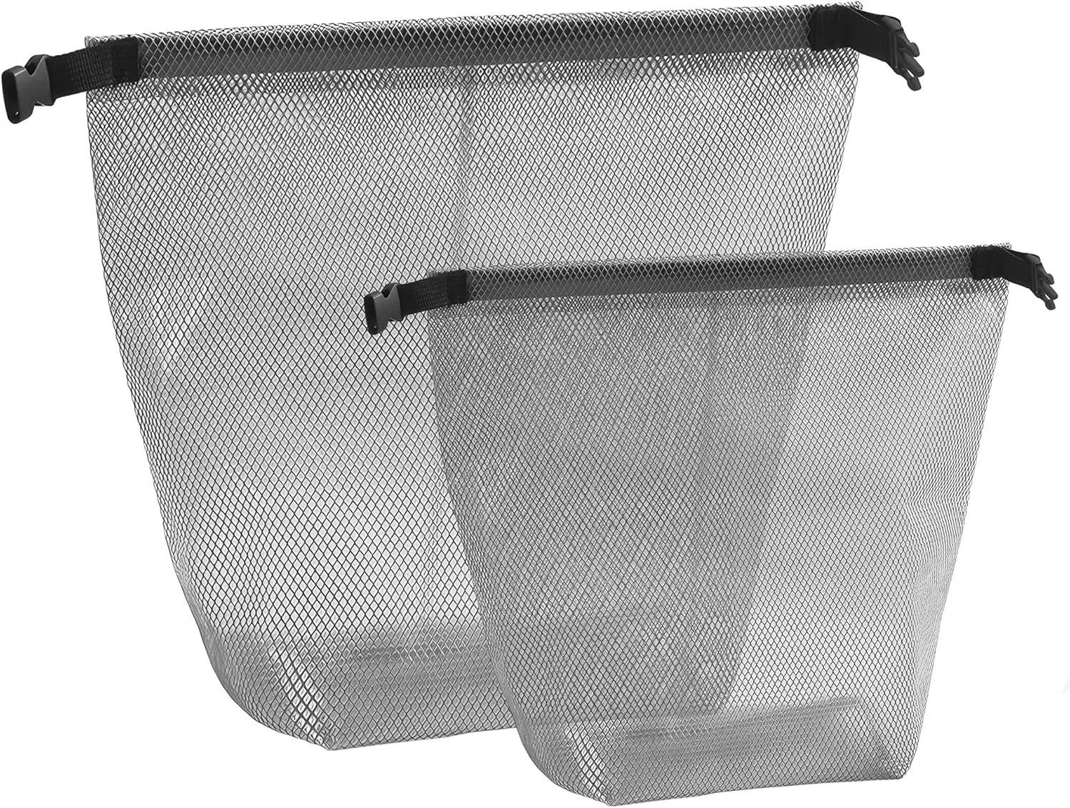 2 Pack TSA Approved Toiletry Bags, Waterproof Clear Makeup Cosmetic Bag Organizer, Toiletries Travel Bag for Traveling, Carry-On Travel for Women Men. (Grey)