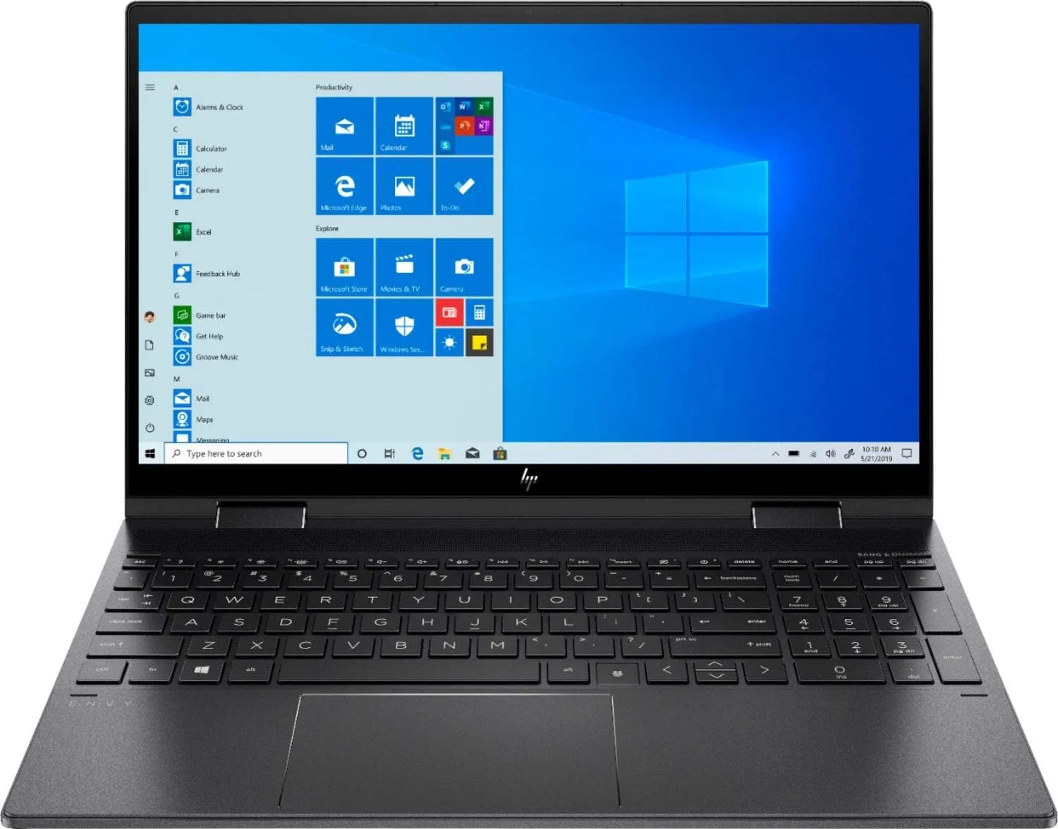 2020 HP Envy x360 2-in-1 Laptop, 15.6" Full HD Touchscreen, AMD Ryzen 5 4500U Processor up to 4.0GHz, 8GB Memory, 256GB PCIe SSD, Backlit Keyboard, HDMI, Wi-Fi, Windows 10 Home, Nightfall Black