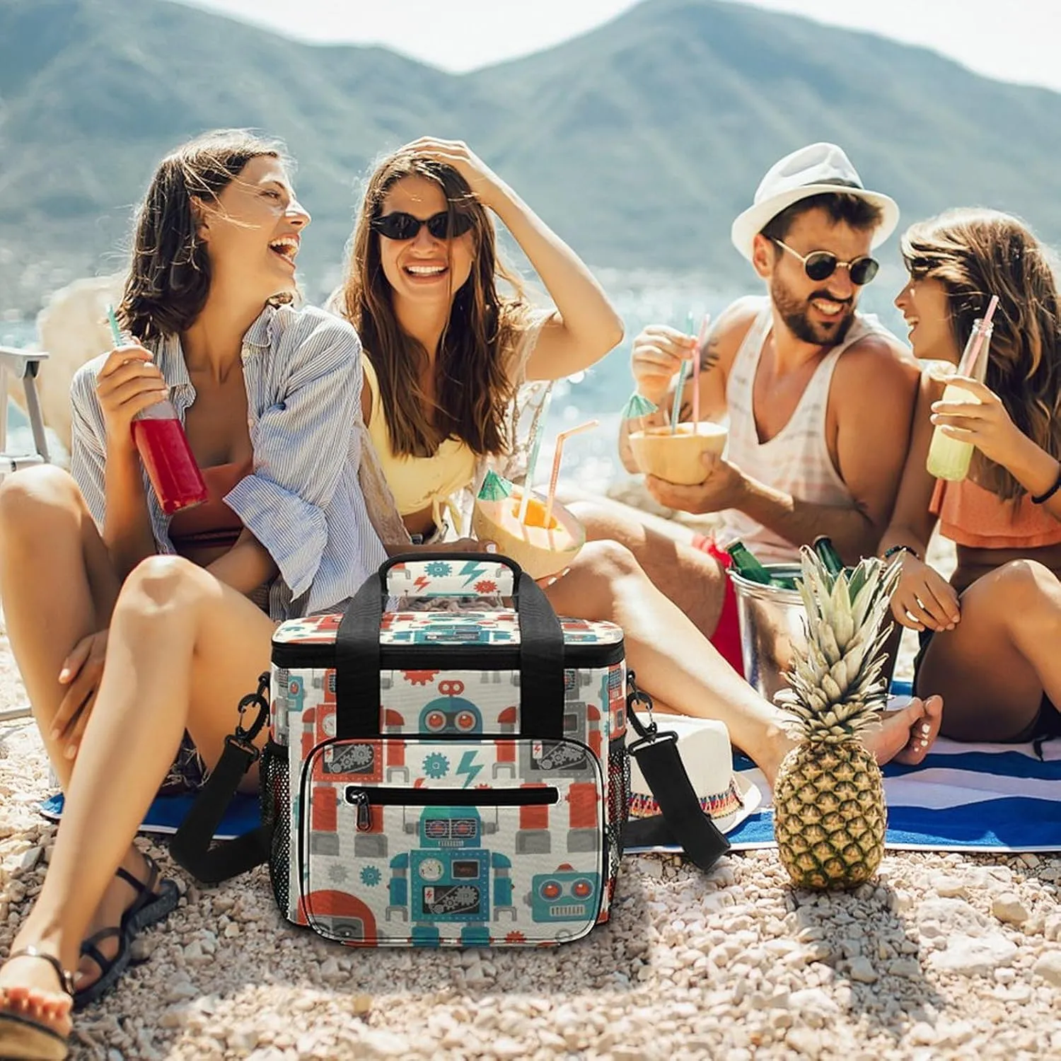 22.5L Insulated Camping Coolers Bag Large Leakproof Ice Chest for Beach Travel Picnic