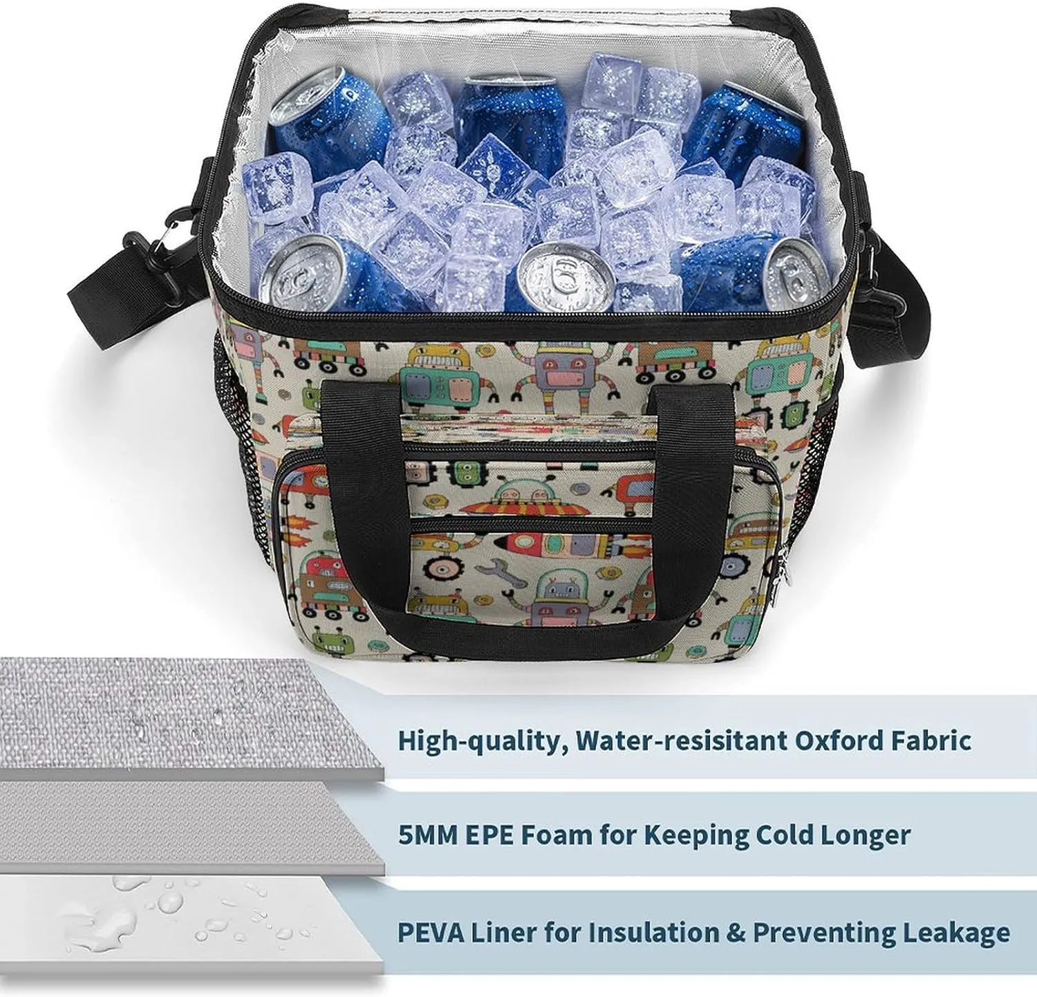 22.5L Insulated Camping Coolers Bag Large Leakproof Ice Chest for Beach Travel Picnic