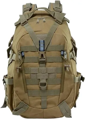 30-40L Camping Backpack Men's Bag Travel Bags Climbing Rucksack Hiking Outdoor Reflective Shoulder Fishing Bag(Style1)