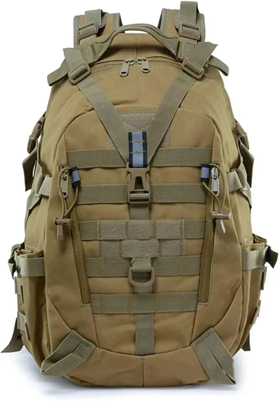 30-40L Camping Backpack Men's Bag Travel Bags Climbing Rucksack Hiking Outdoor Reflective Shoulder Fishing Bag(Style1)