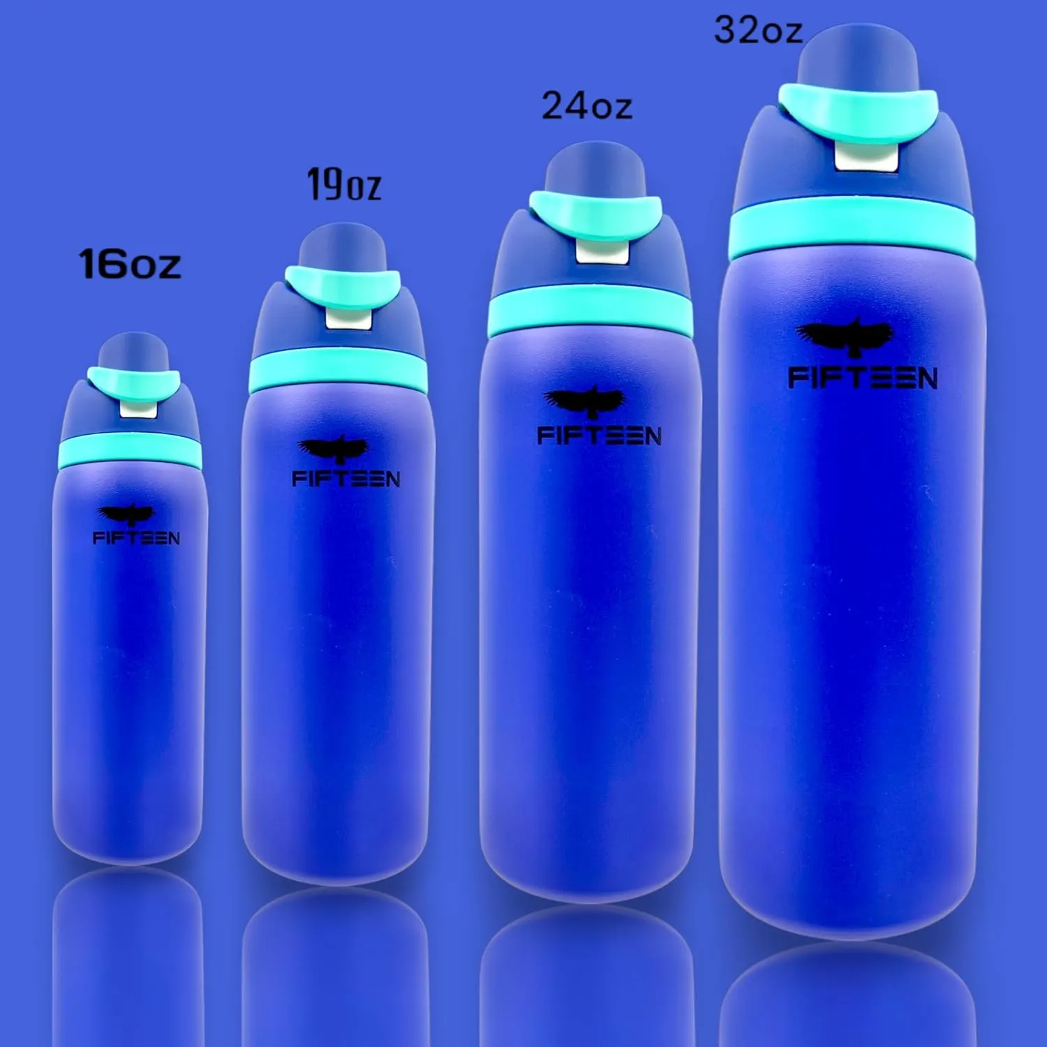 32oz Insulated Stainless Steel Water Bottle – Leakproof & BPA-Free, Flip Straw & Handle Lid, Double Wall Vacuum Flask for Hot & Cold Drinks – Ideal for Gym, Travel, Office (Blue)