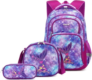 3Pcs Boys Dinosaur Backpack Set with Lunch Box Pencil Case, School Book Bag for Kids Elementary Preschool…