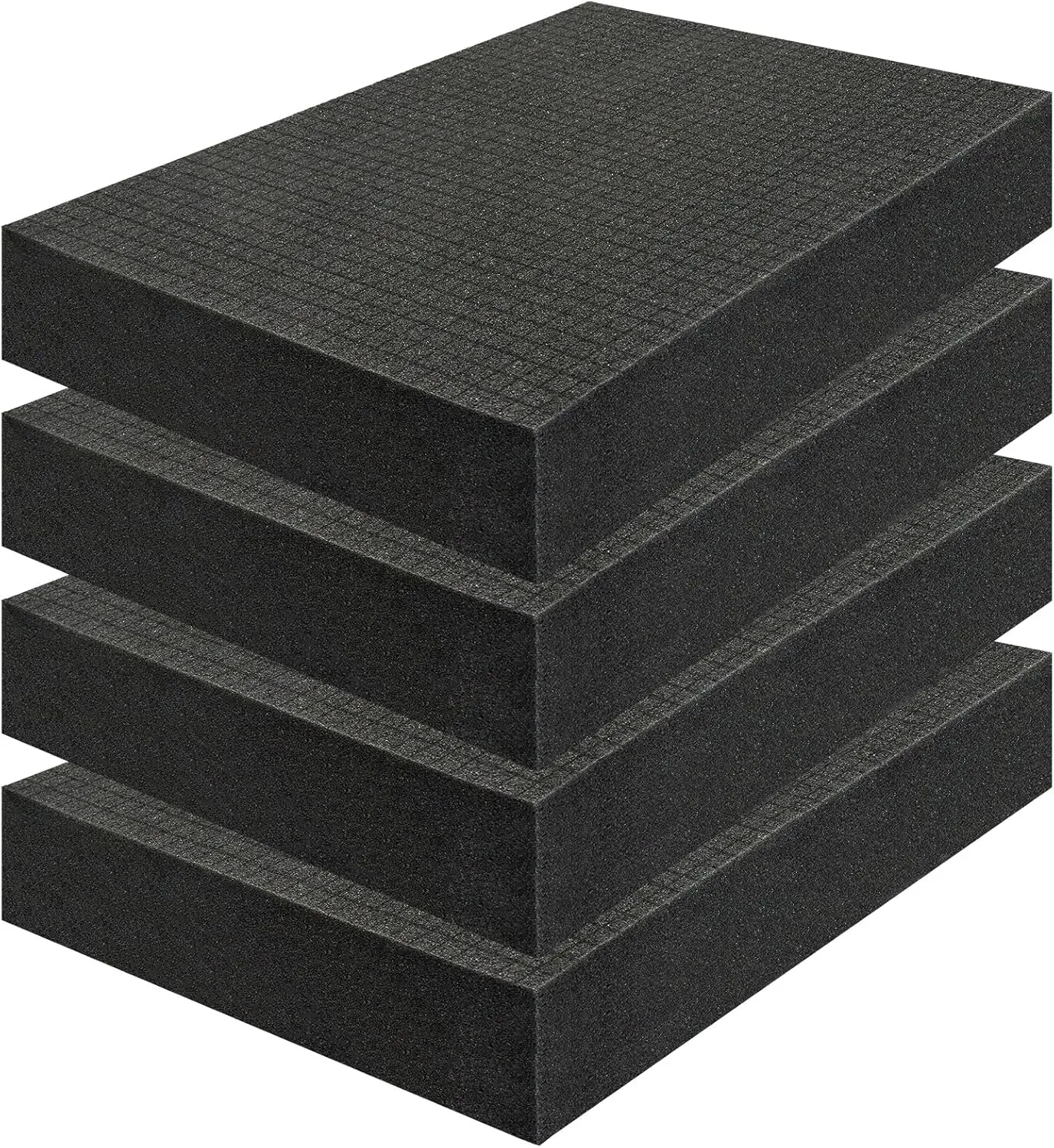 4 Pack Gun case foam -16 x 12 x 2 Inch Pick and Pluck Foam Sheets - High - Density Foam for Gun Case, Ideal for Storing Guns, Crafts, Cameras & More
