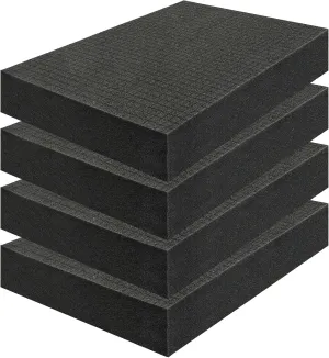 4 Pack Gun case foam -16 x 12 x 2 Inch Pick and Pluck Foam Sheets - High - Density Foam for Gun Case, Ideal for Storing Guns, Crafts, Cameras & More