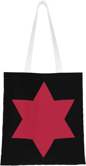6th Infantry Division Tote Bag for Women Canvas Shopping Bags Reusable Large Capacity Casual Shoulder Handbags Grocery Bags DIY Gift Bags