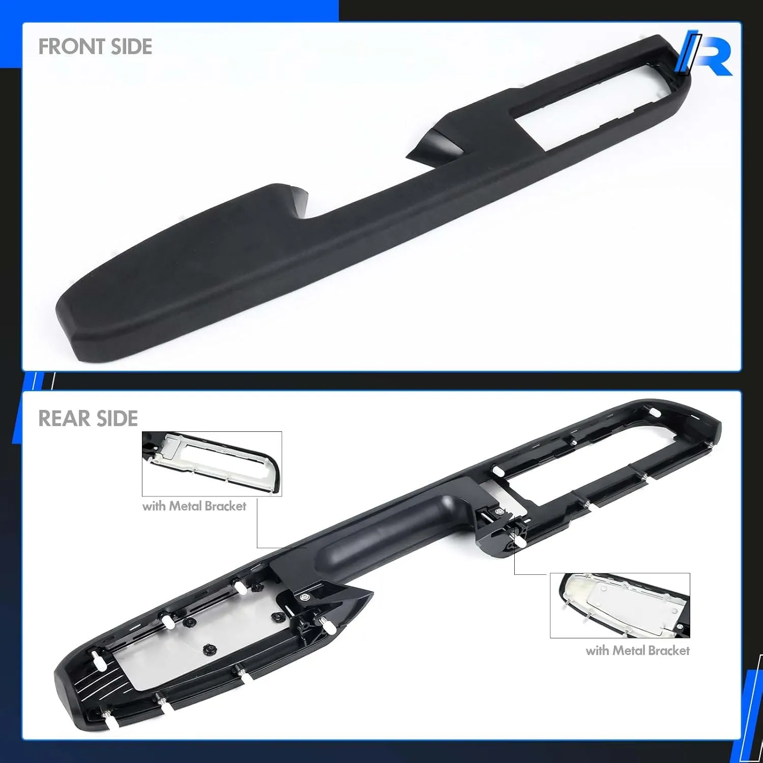 80994 Front Left Driver Side Armrest Repair Kit Fit for Chevy Silverado Suburban Tahoe Avalanche For GMC Sierra Yukon 2010-2014 Door Panel with Release Handle Above Armrest 27In - Black - GM# 84127280