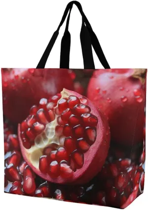 A Gym Artifact, The Canvas Pomegranate Fruit Printed Yoga Storage Bag Is Durable, Wear-resistant And Does Not Strangle Shoulders. It Is Suitable for Both Men And Women
