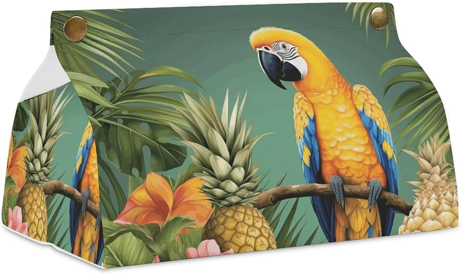 A Gym Artifact, The Canvas Summer Parrot Pineapple Bird Printed Yoga Storage Bag Is Durable, Wear-resistant And Does Not Strangle Shoulders. It Is Suitable for Both Men And Women