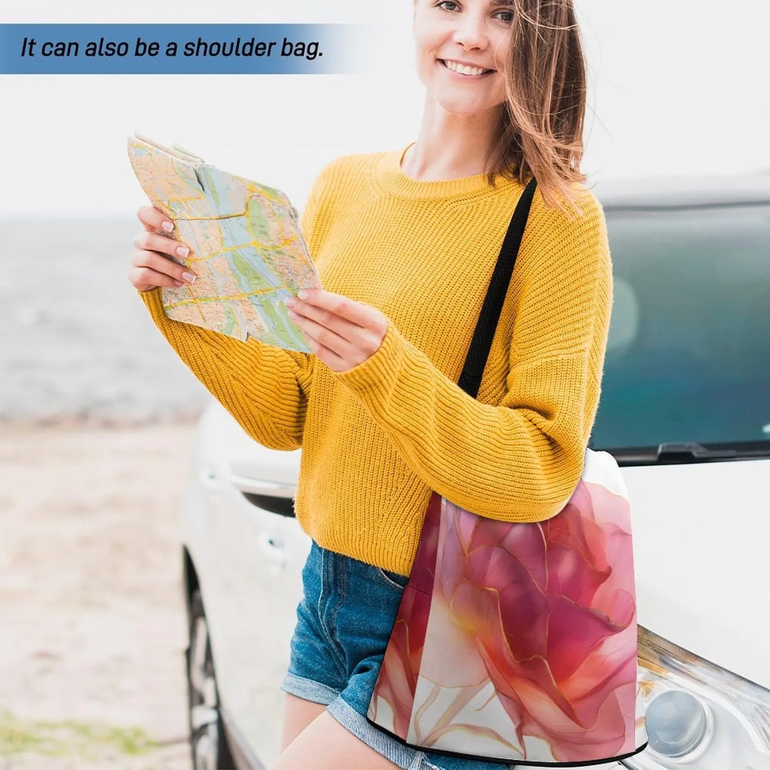 Abstract Pink Rose Backpack Purse for Women Anti Theft Fashion Backpack Waterproof Shoulder Ladies Bag