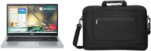 acer Aspire 3 A315-24P-R7VH Slim Laptop | 15.6" Full HD IPS Display & Targus Laptop Bag for Laptops up to 15.6-Inches, Computer Bags for Women Men