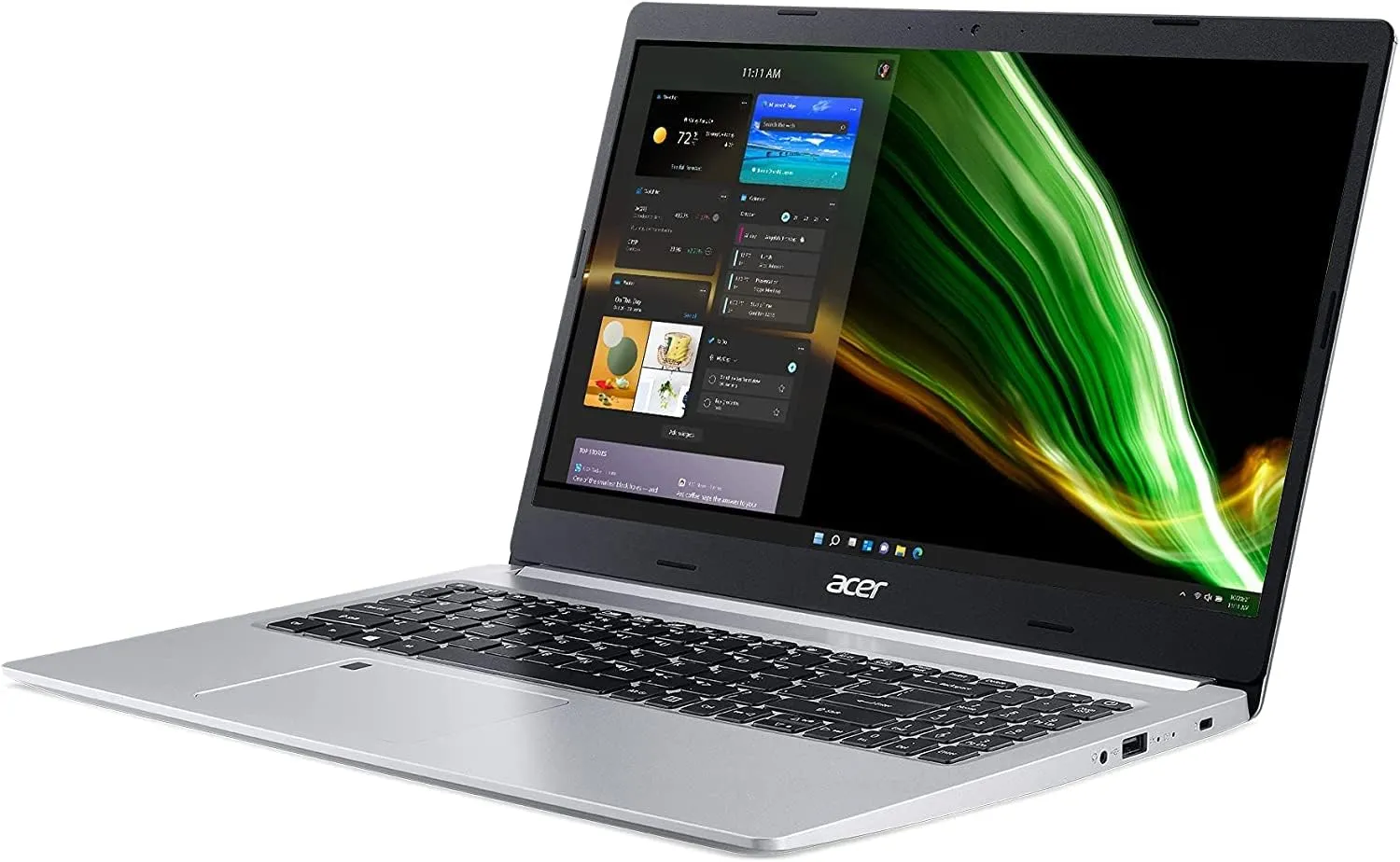 acer Aspire 5 A515-2022 New Laptop - 15.6" FHD IPS - 4-Core AMD Ryzen 7 3700U - 8GB DDR4 256GB SSD - AMD Radeon Graphics - Wi-Fi 6 - Backlit Keyboard - Fingerprint - Win10 Home - CCG 32GB USB