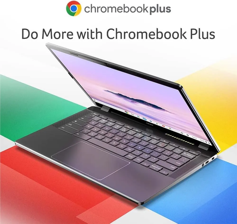 Acer Chromebook Plus 514 Laptop with Google AI – 14" WUXGA 1920 x 1200 IPS Display | AMD Ryzen 3 7320C | 8GB LPDDR5X | 128GB SSD | Wi-Fi 6E | FHD Camera | Chrome OS | Steel Gray | CB514-3H-R6G5