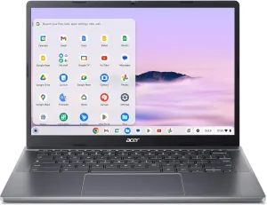 Acer Chromebook Plus 514 Laptop with Google AI – 14" WUXGA 1920 x 1200 IPS Display | AMD Ryzen 3 7320C | 8GB LPDDR5X | 128GB SSD | Wi-Fi 6E | FHD Camera | Chrome OS | Steel Gray | CB514-3H-R6G5