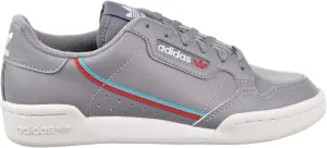 adidas Grade-School Continental 80 Grey Three/High Rise Aqua-Scarlet Sneakers 4.5