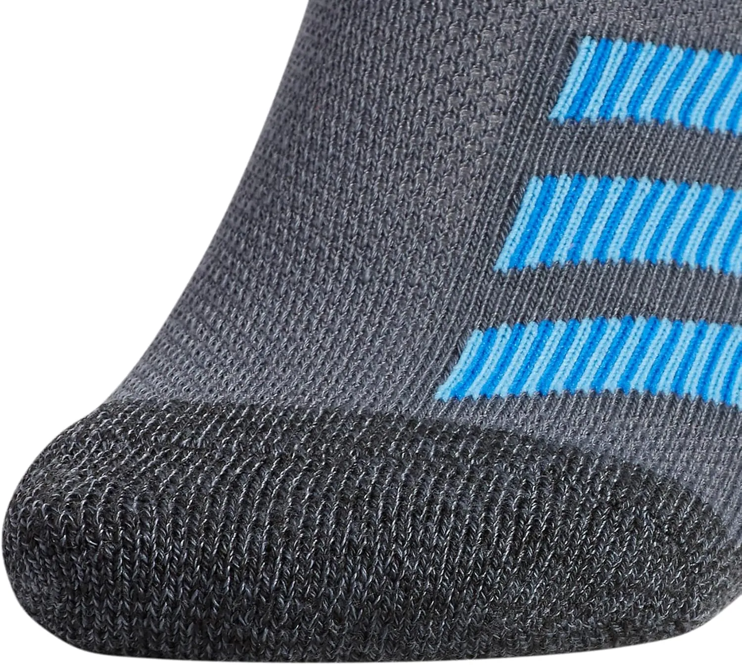 adidas Kids-Boy's/Girl's Cushioned Angle Stripe No Show Socks (6-Pair)