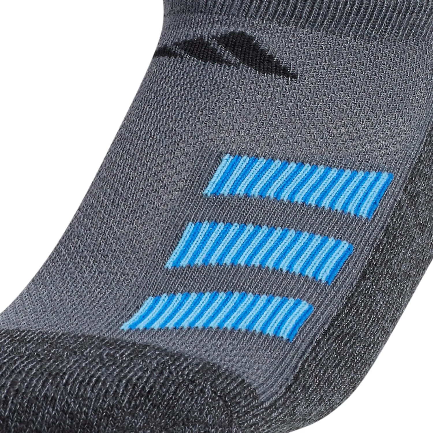 adidas Kids-Boy's/Girl's Cushioned Angle Stripe No Show Socks (6-Pair)