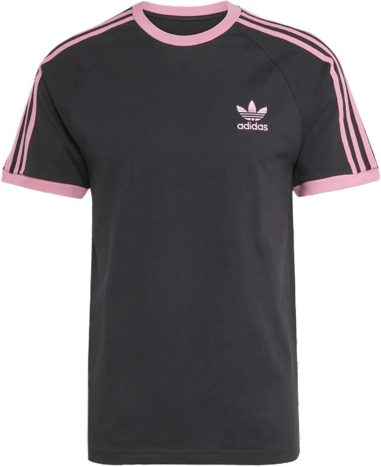 adidas Originals 3 Stripe T-Shirt - Men's (KA5603, Black/Pink) Size XX-Large