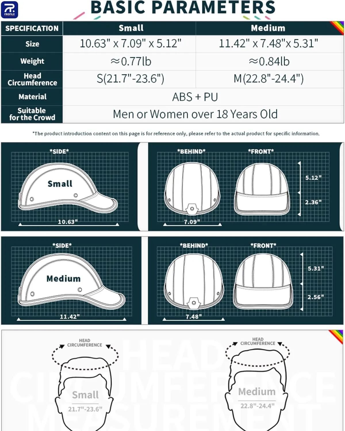 Adult Baseball Cap Helmet - Urban Style PU Retro Leather Hat for Golf, Low Profile Urban Commute Helmet for Men & Women