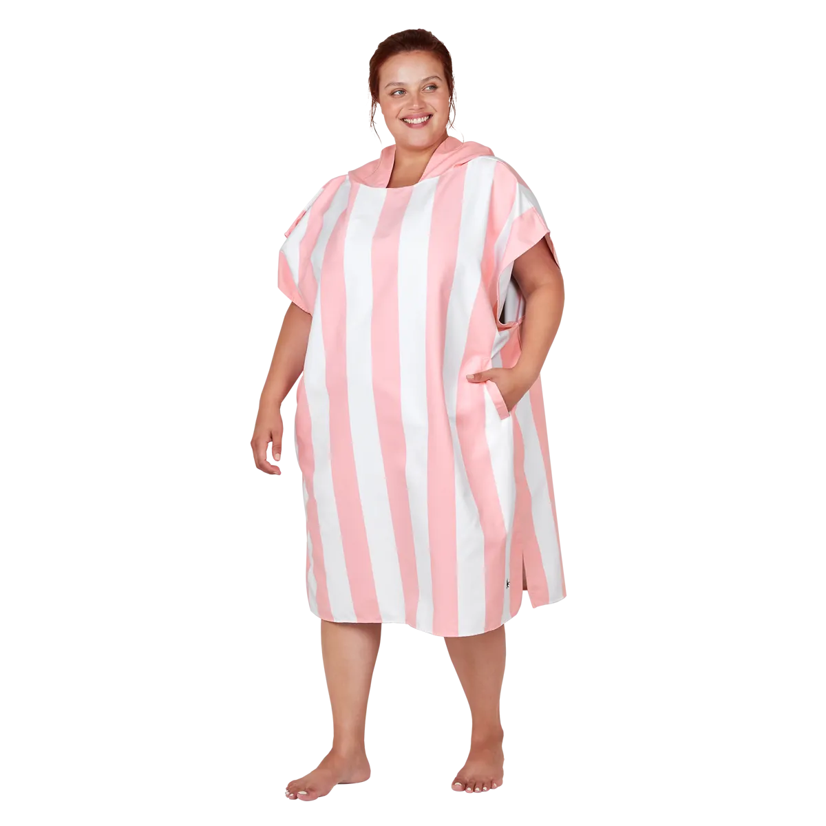 Adult Poncho - Malibu Pink - Dock & Bay