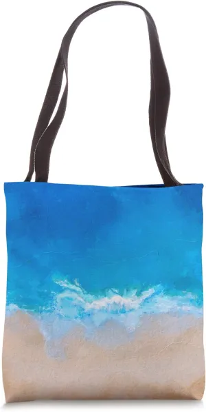 Aerial Beach Coastline Tote Bag