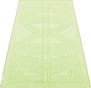 agoy Gecko Warrior - Next-Gen Microfiber Yoga Towel - Double-Sided Silicone Non-Slip Grip – Ideal for Hot Yoga - Ultra Absorbent, Easy to Wash, Travel-Friendly - 30% Recycled Material - Free Wet Bag