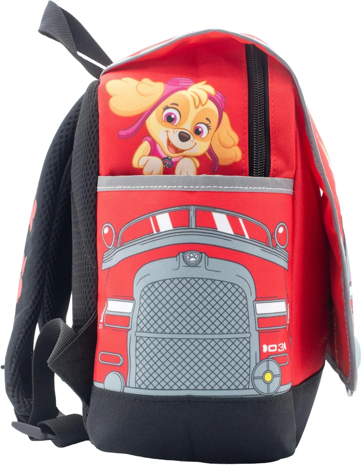 AI ACCESSORY INNOVATIONS Paw Patrol Backpack For Kids & Toddlers, School Bag for Boys and Girls, 3D Front Pocket Features Marshall, Chase, Skye, & Rubble, 11.5 Inches
