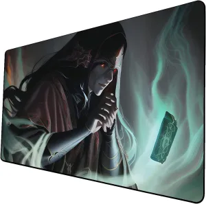 AI Painting TCG Playmat - MTG Trading Card Game Mat, 24x14 Inches Premium MTG Playmat - The Perfect Companion for Intense Card Battles - Fantasy Dark Vampire Lotus-078