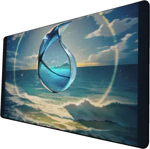 AI Painting TCG Playmat - MTG Trading Card Game Mat, 24x14 Inches Premium MTG Playmat - The Perfect Companion for Intense Card Battles - Fantasy Dark Vampire Lotus-081